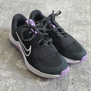 Nike Women's Black and Lavender Sneakers